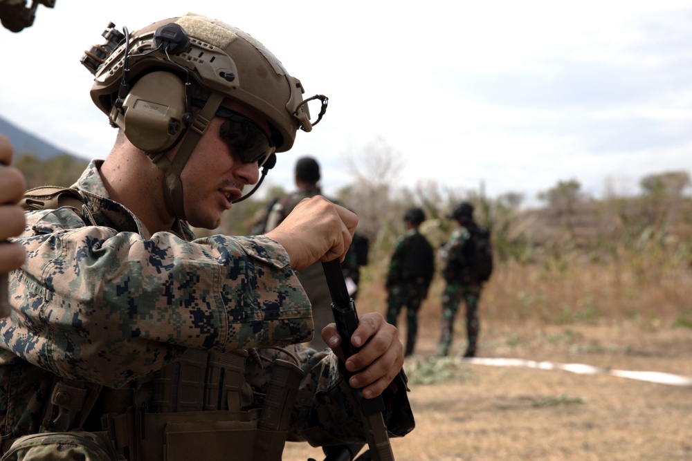 U.S. Marines Host Live Fire Short Bay Range for Partner Nations during Super Garuda Shield 2024