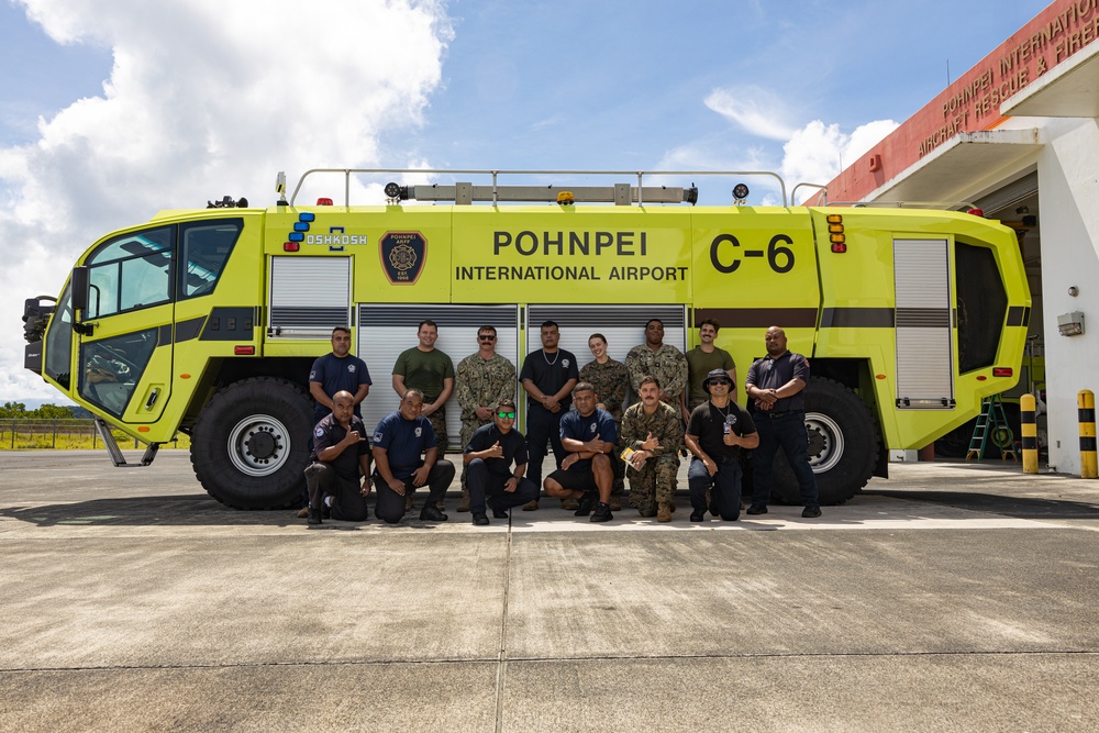 Koa Moana 24: CLB-13 Trains with Pohnpei Fire Department