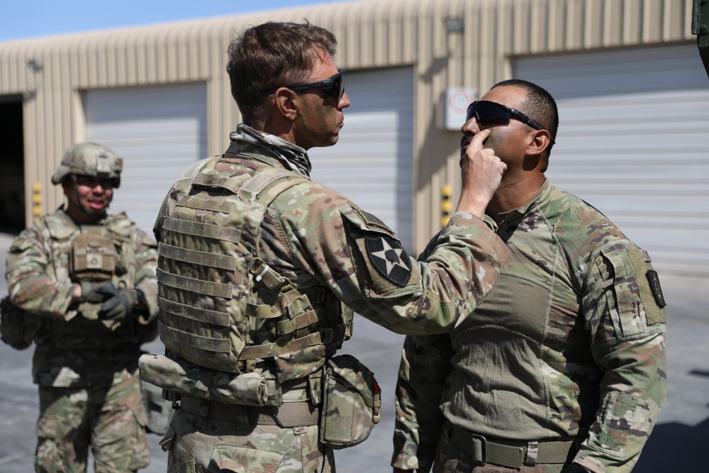 The U.S. Army conducts convoy of M142 High Mobility Artillery Rocket System to Chilean desert