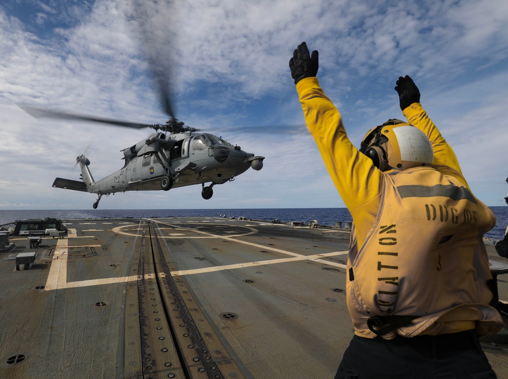 USS Dewey (DDG 105) Conducts Naval Surface Fire Support Exercise During Pacific Vanguard 2024