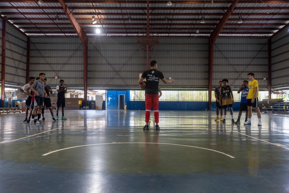 Koa Moana 24: U.S. Marines Continue to Invest in the Palau High School Basketball Team