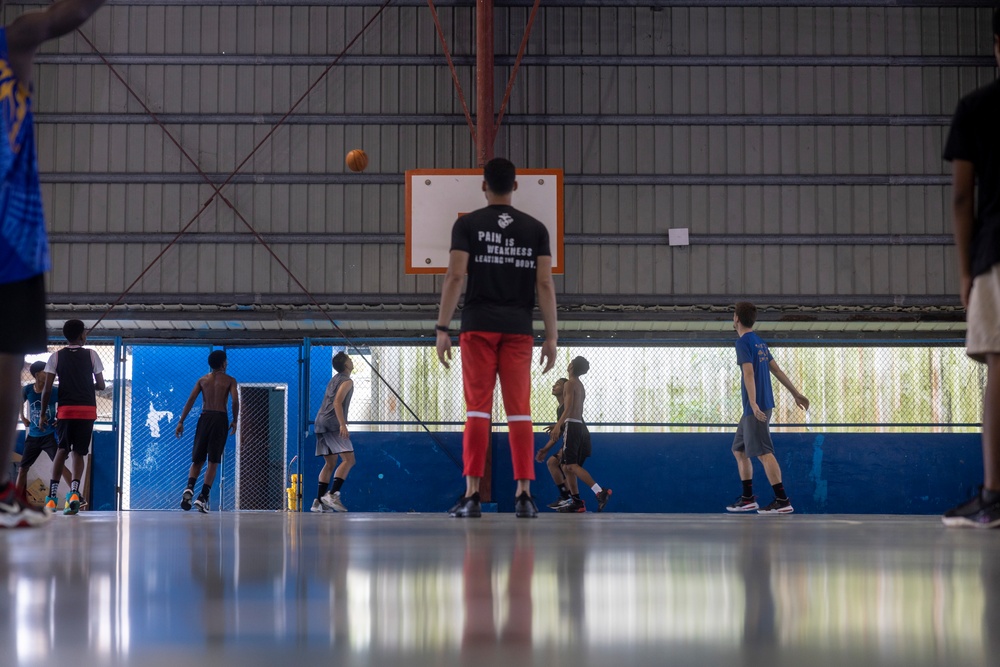 Koa Moana 24: U.S. Marines Continue to Invest in the Palau High School Basketball Team