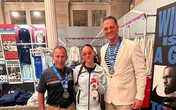 SFC Elizabeth Marks visits Team USA House during 2024 Paris Paralympics