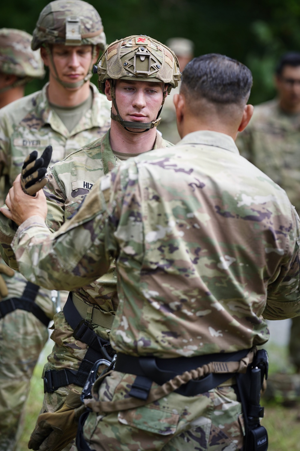 Army Reserve Best Squad Competition 2024 - Rappel Tower