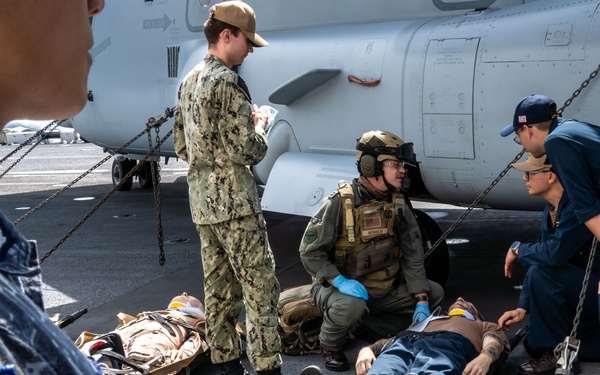 SY 24 | USS Boxer, ROK Navy conduct mass casualty drill