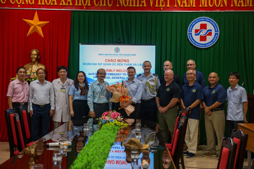 Pacific Partnership 2024-2 Deputy Commander and Australia Ambassador Visit Vietnam General Hospital