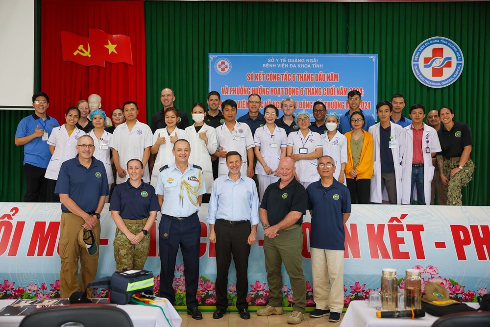 Pacific Partnership 2024-2 Deputy Commander and Australia Ambassador Visit Vietnam General Hospital