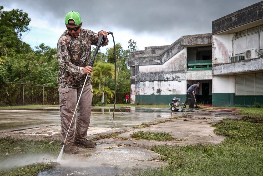 Guam Guard helps schools reopen