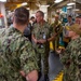Rear Adm. Scott Brown Tours Emory S. Land Machine Shop in HMAS Stirling