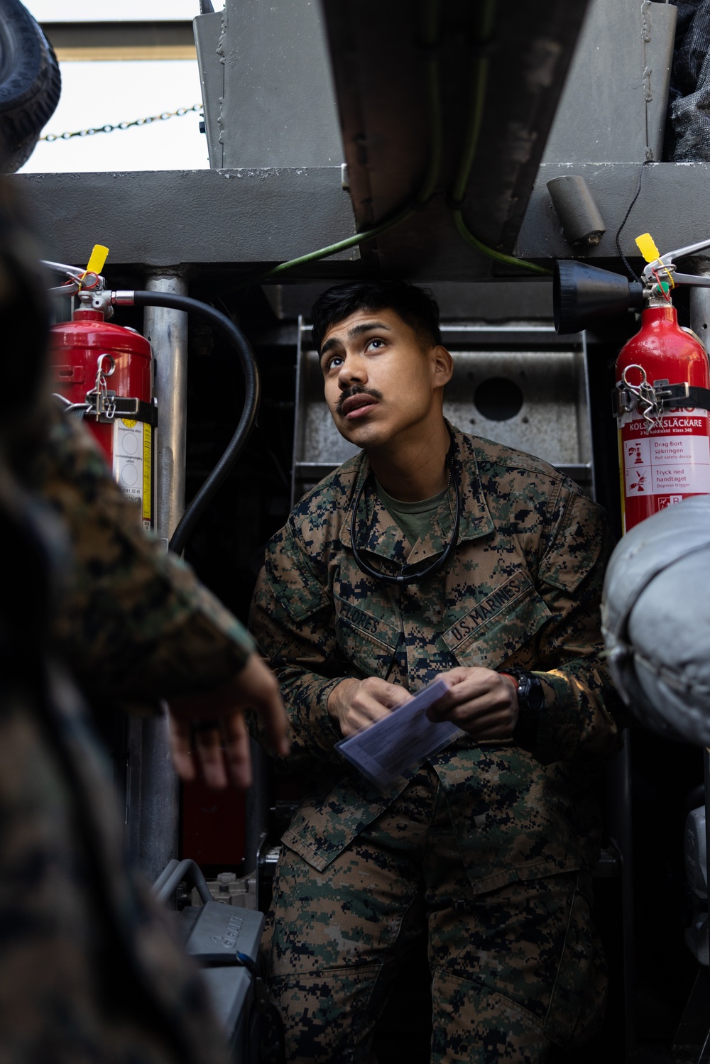 U.S. Marines conduct pre-operation training aboard Swedish combat boats