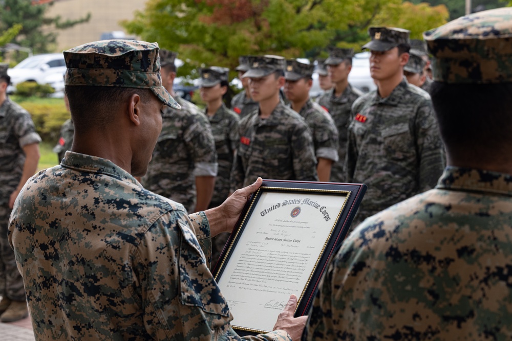 SY 24 | SNCO Promotion Alongside ROK Marines