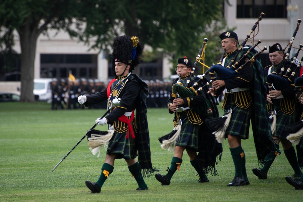 U.S. Naval Academy Holds the First Formal Parade of the 2024 Season