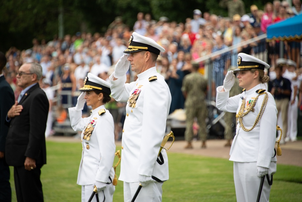 U.S. Naval Academy Holds the First Formal Parade of the 2024 Season