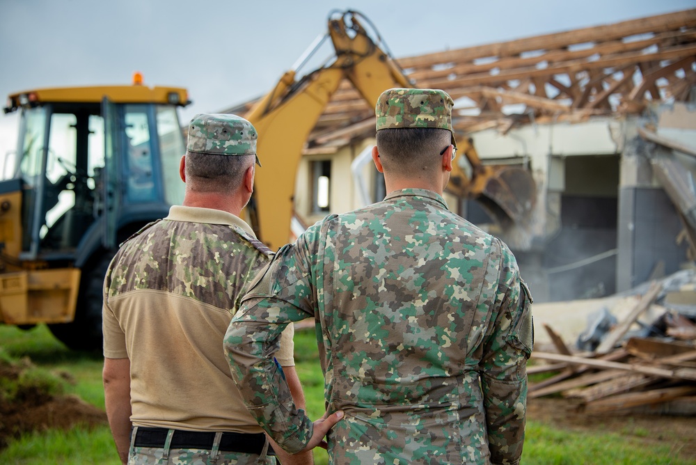 Tri-lateral demolition exercise at Lajes Field