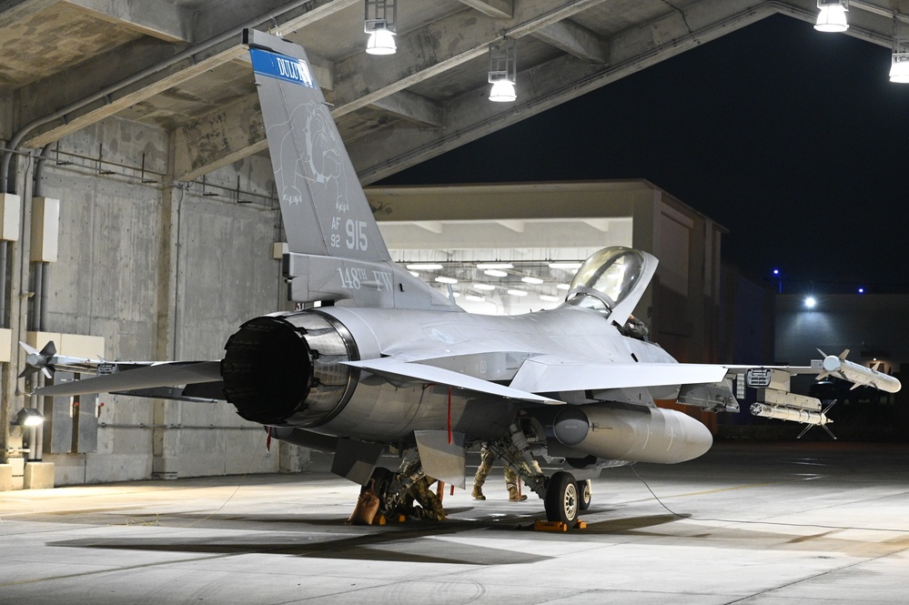 148th Fighter Wing Conducts Night Flying at Kadena Air Force Base