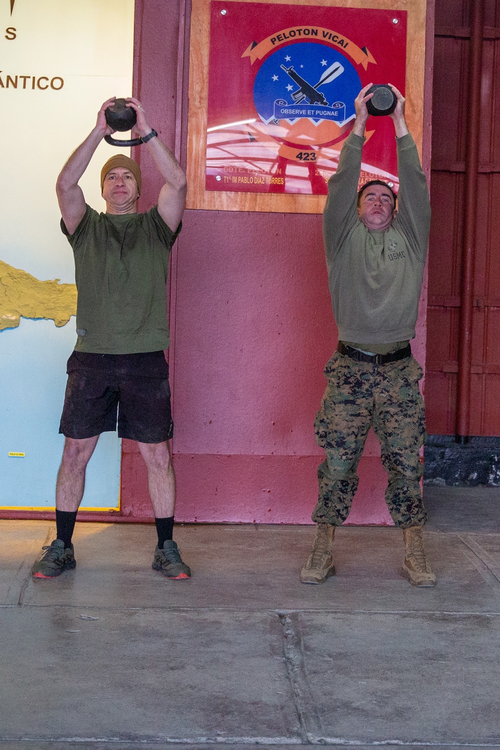 U.S. and Chilean Marines conduct physical training during UNITAS LXV