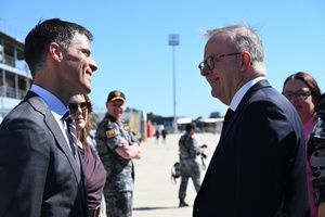 AFN Naples Radio News - USS Kingsville And General CQ Brown meeting with Indian Defense Minister