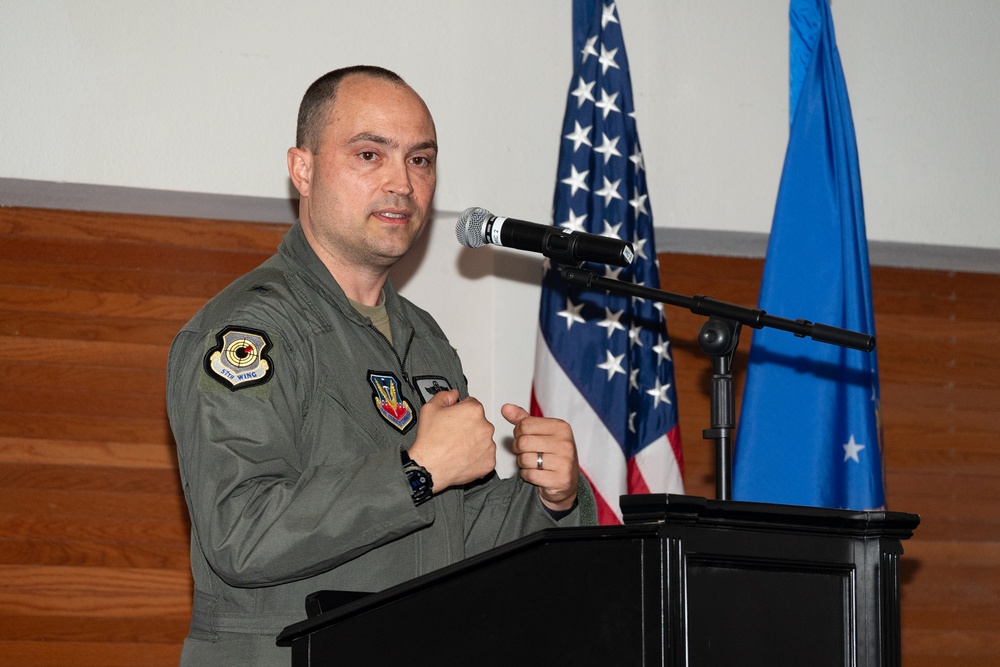 Honorary commander induction ceremony