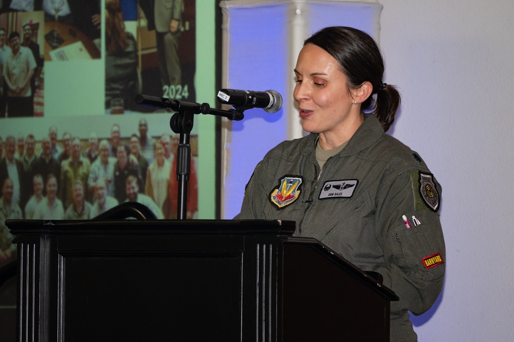 Honorary commander induction ceremony