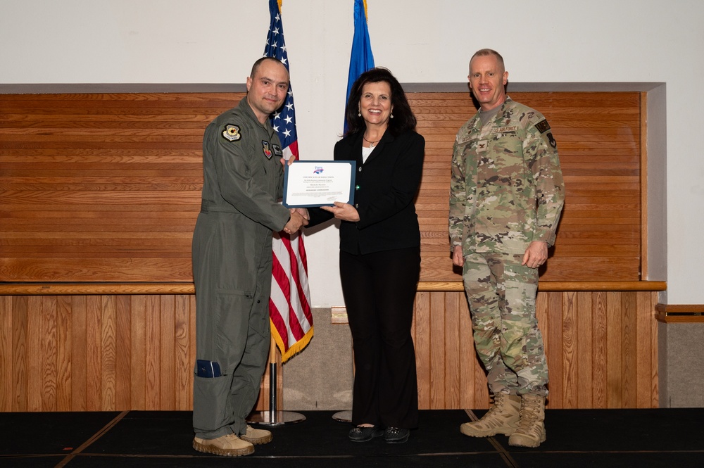 Honorary commander induction ceremony