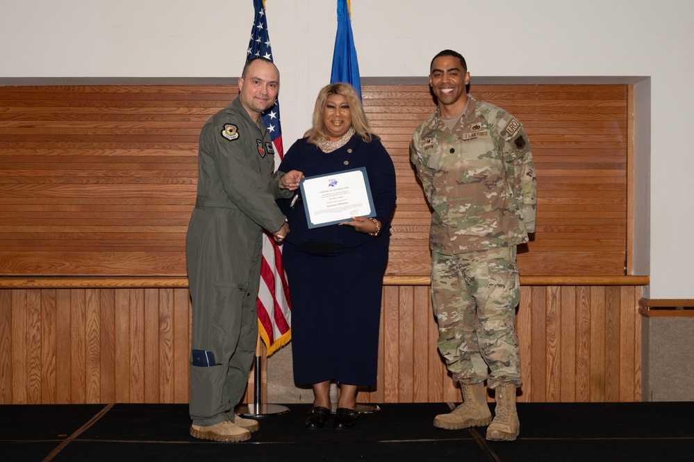 Honorary commander induction ceremony
