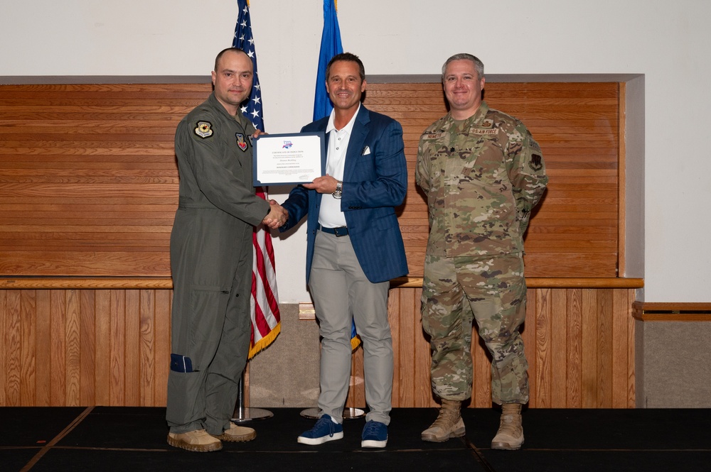 Honorary commander induction ceremony