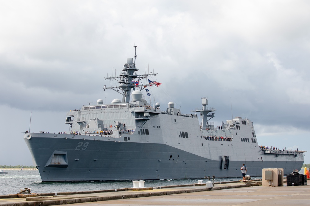 USS Richard M. McCool, Jr. Docks at NAS Pensacola