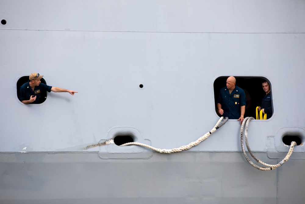 USS Richard M. McCool, Jr. Docks at NAS Pensacola