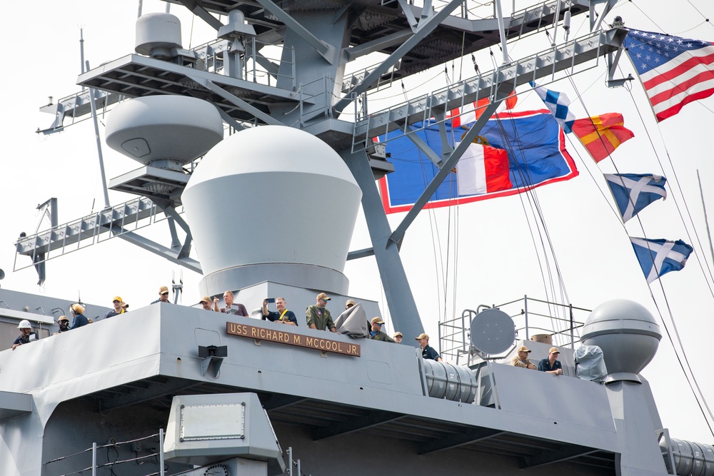 USS Richard M. McCool, Jr. Docks at NAS Pensacola