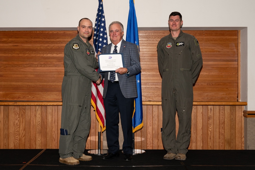 Honorary commander induction ceremony