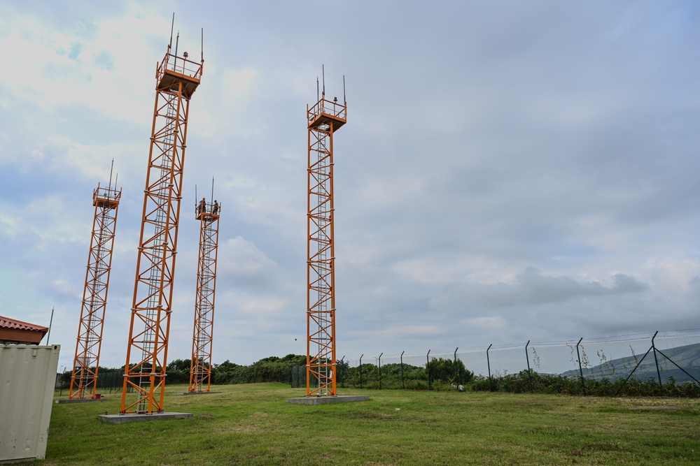 Airmen with the 213th Engineering Installation Squadron Survey Communication Towers in the Azores, Portugal