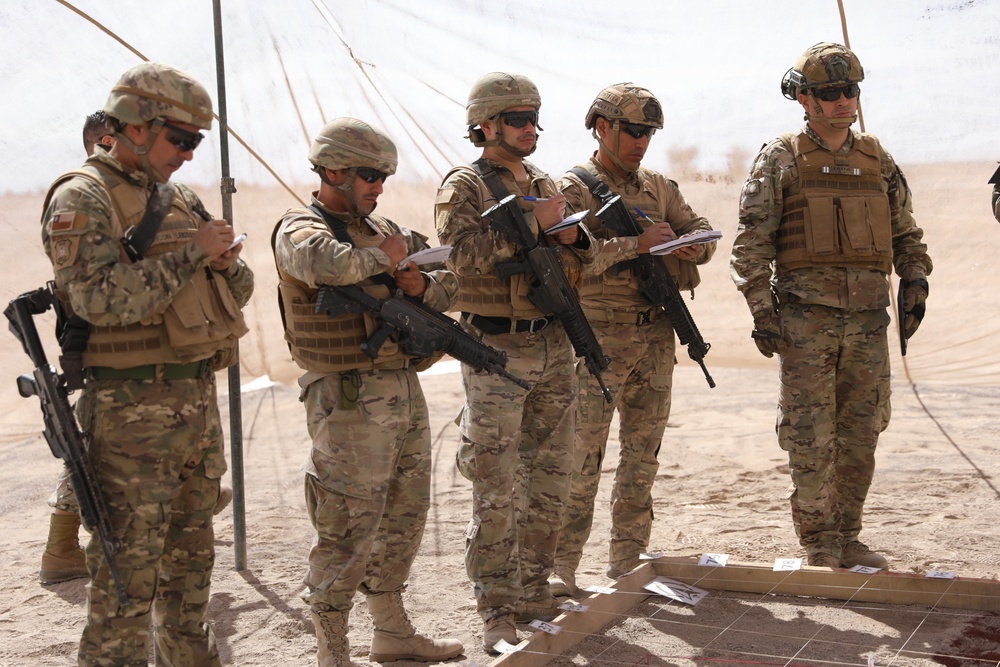 The 75th Field Artillery Brigade plans out a live fire exercise during Southern Fenix 24