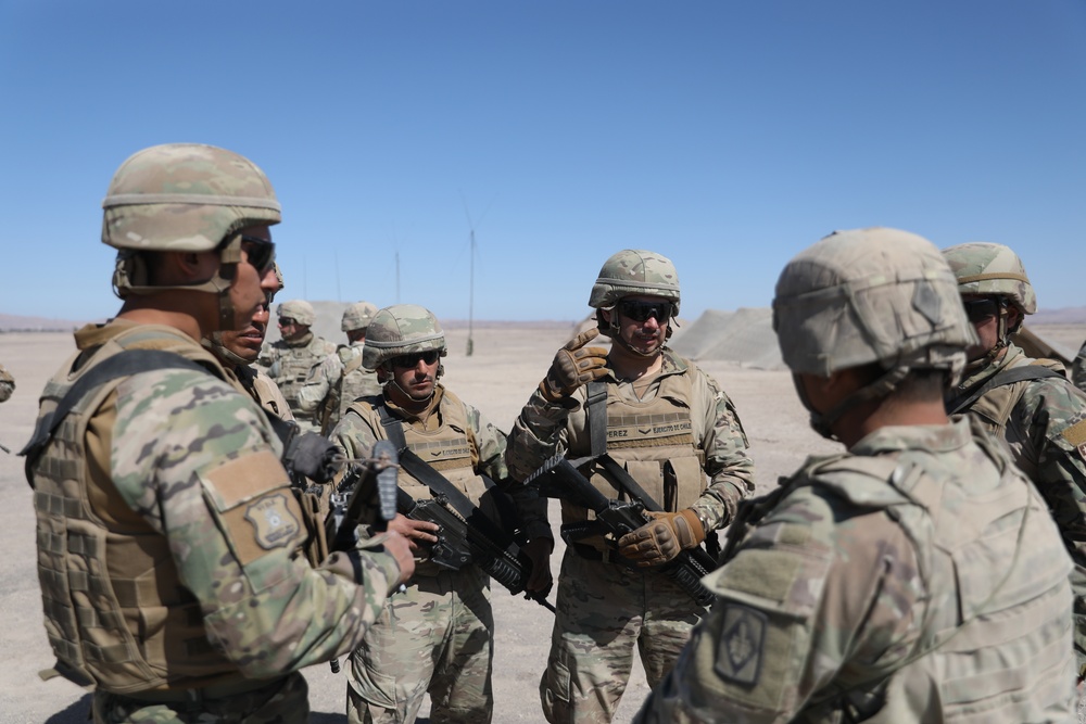 The 75th Field Artillery Brigade plans out a live fire exercise during Southern Fenix 24