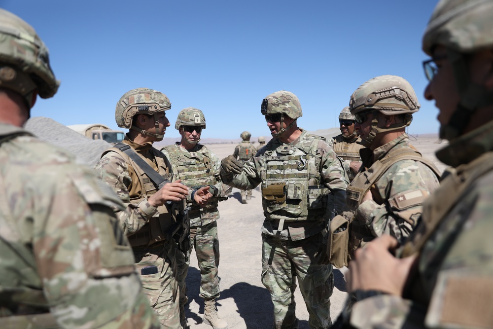 The 75th Field Artillery Brigade plans out a live fire exercise during Southern Fenix 24