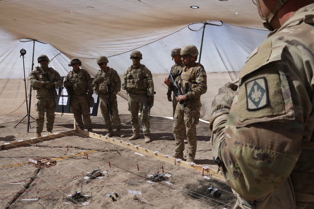 The 75th Field Artillery Brigade plans out a live fire exercise during Southern Fenix 24