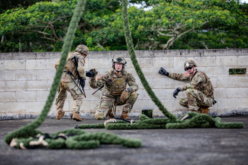 25th Combat Aviation Brigade Assists In Fast Rope Insertion And Extraction System Training