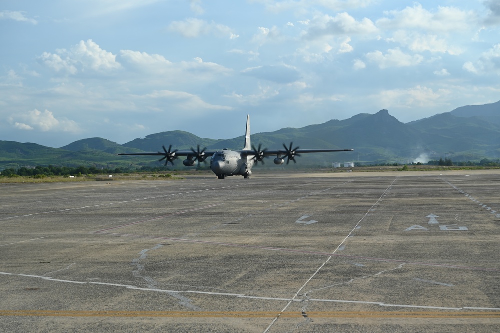 C-130H Hercules arrive in Vietnam during Pacific Angel 24-3