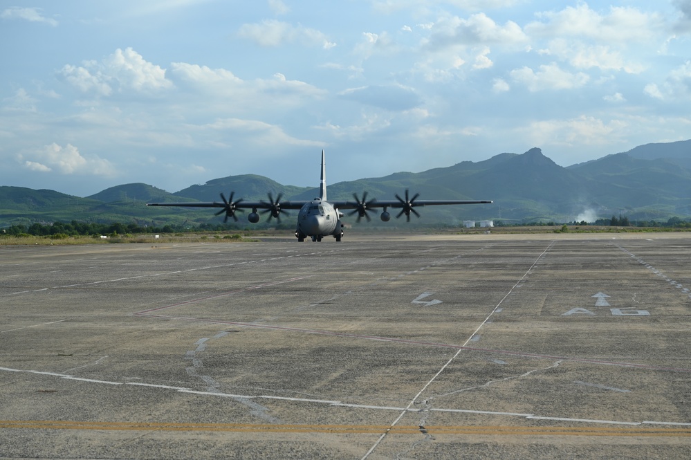 C-130H Hercules arrive in Vietnam during Pacific Angel 24-3