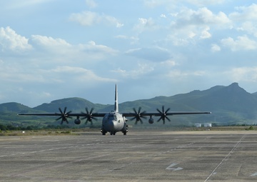 C-130H Hercules arrive in Vietnam during Pacific Angel 24-3
