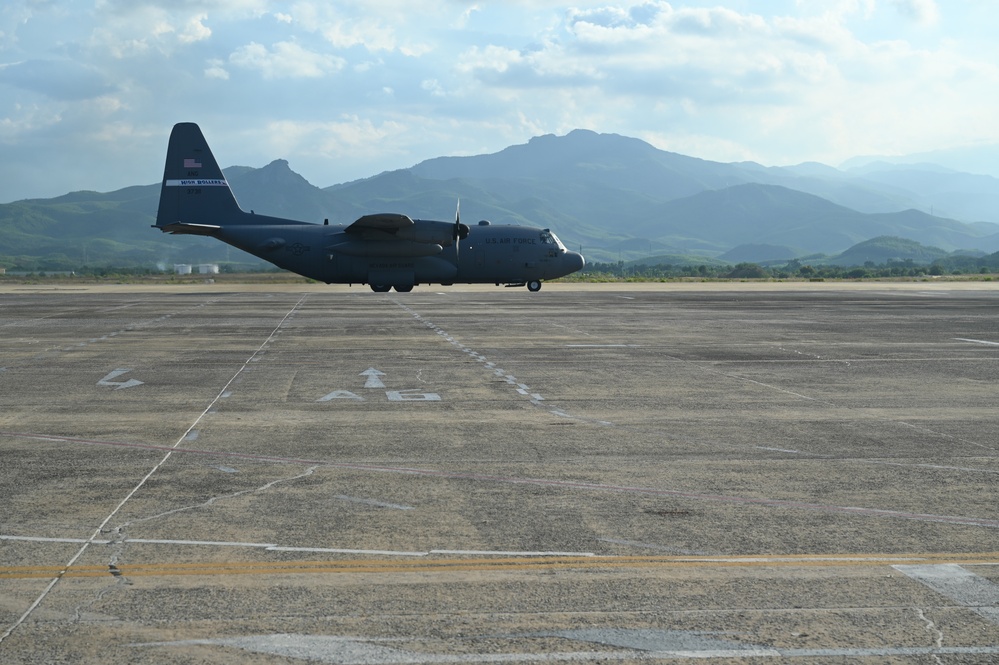 C-130H Hercules arrive in Vietnam during Pacific Angel 24-3