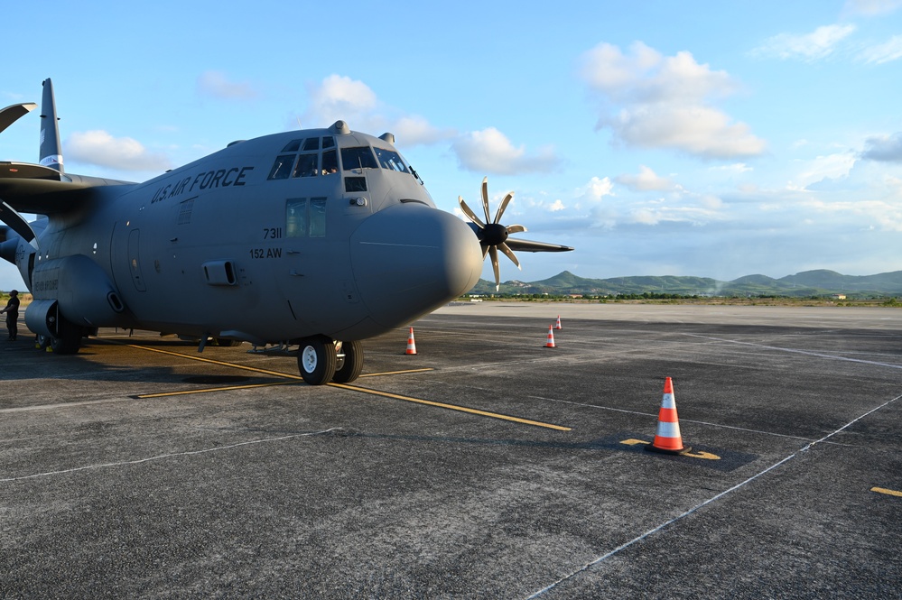 C-130H Hercules arrive in Vietnam during Pacific Angel 24-3