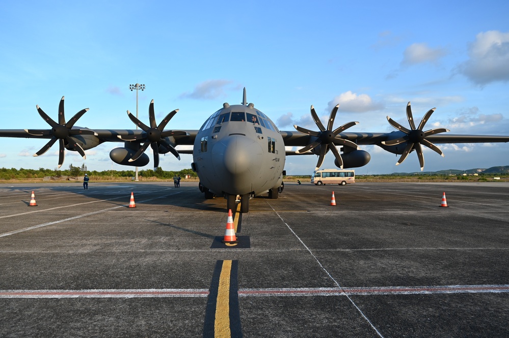 C-130H Hercules arrive in Vietnam during Pacific Angel 24-3