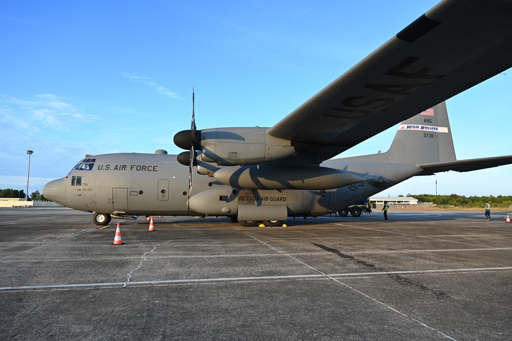 C-130H Hercules arrive in Vietnam during Pacific Angel 24-3