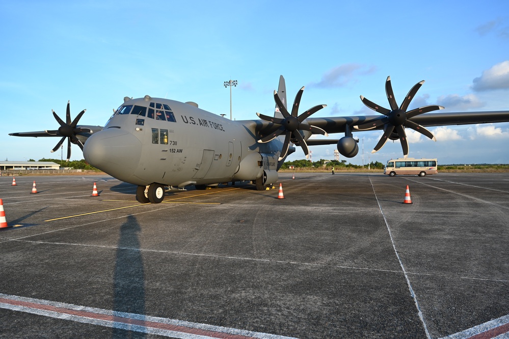 C-130H Hercules arrive in Vietnam during Pacific Angel 24-3