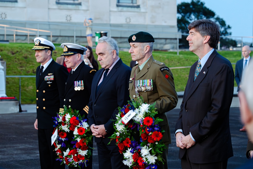 Vice Adm. Blake Converse, deputy commander, U.S. Pacific Fleet, accompanies Deputy Secretary of State Kurt Campbell to New Zealand