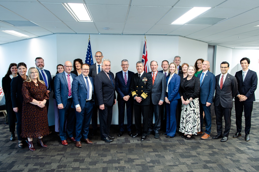 Vice Adm. Blake Converse, deputy commander, U.S. Pacific Fleet, accompanies Deputy Secretary of State Kurt Campbell to New Zealand
