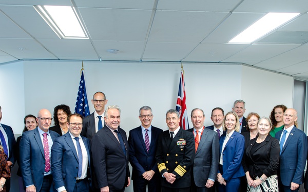 Vice Adm. Blake Converse, deputy commander, U.S. Pacific Fleet, accompanies Deputy Secretary of State Kurt Campbell to New Zealand