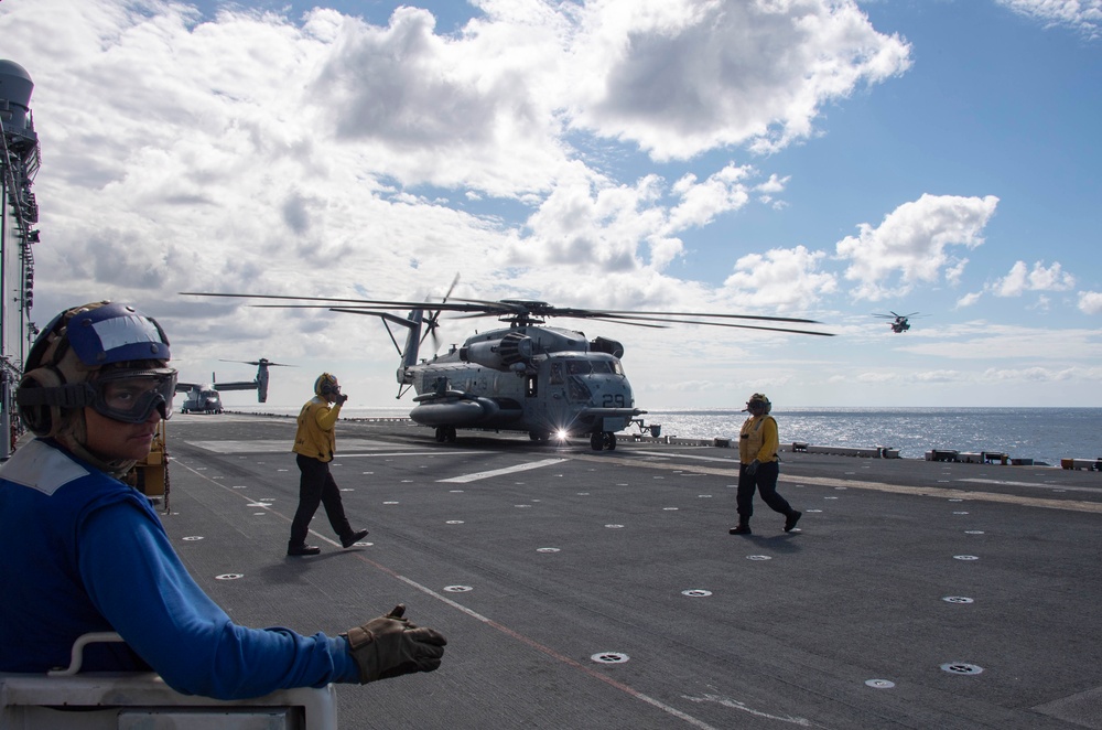 Flight Operations Aboard USS America (LHA 6)