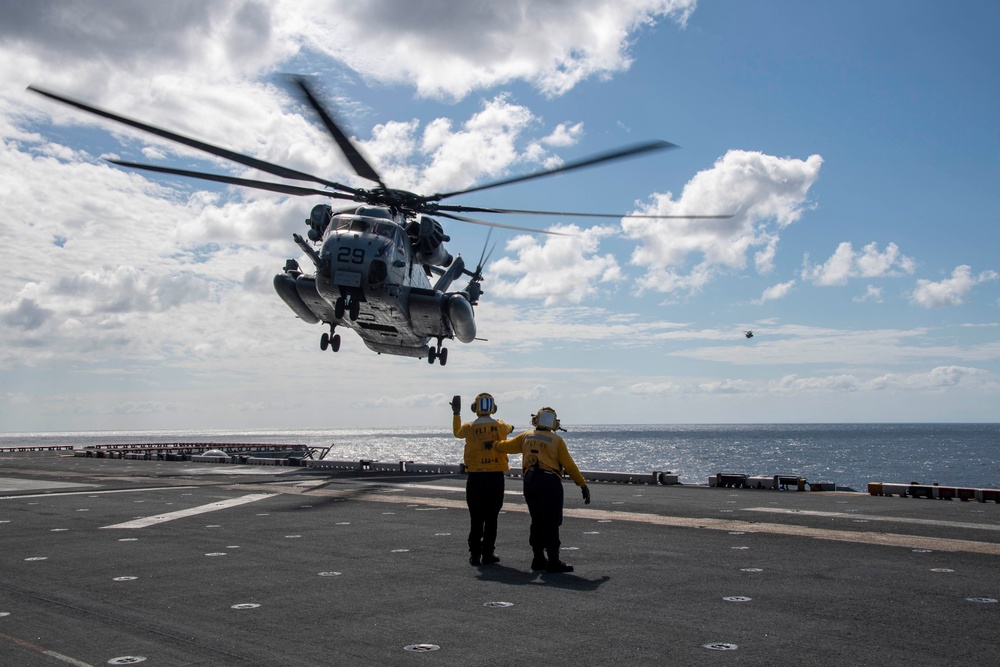 Flight Operations Aboard USS America (LHA 6)