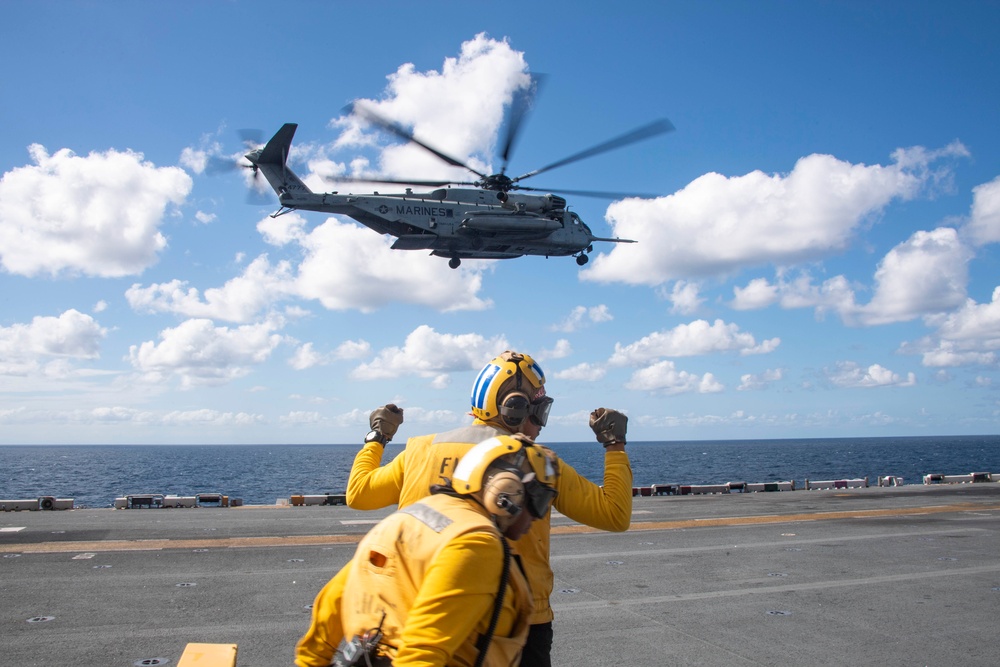 Flight Operations Aboard USS America (LHA 6)